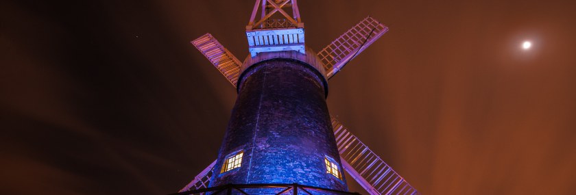 Green’s Mill in blue – World Autism Awareness , 2014